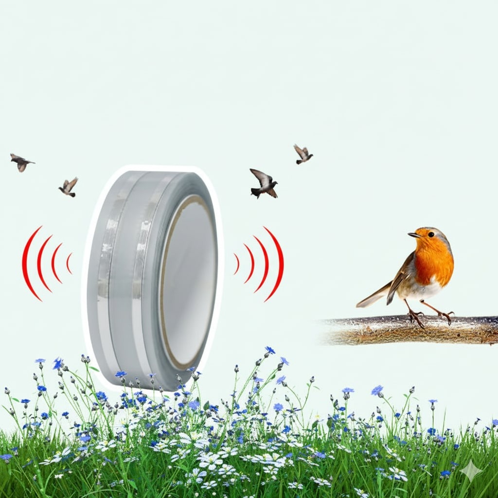 מערכת הרתעת יונים אלקטרונית עם ציפורים